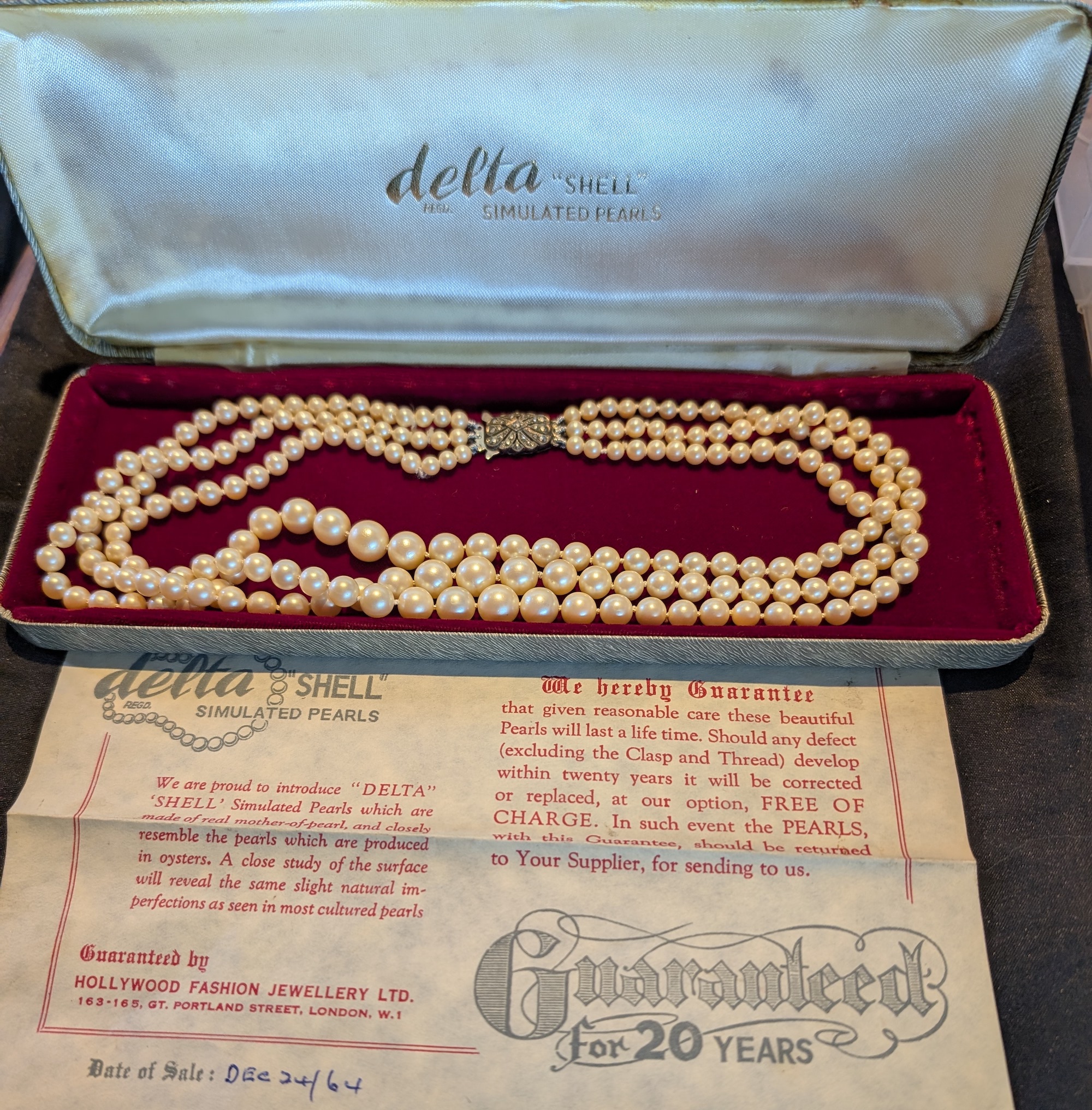 necklace in box