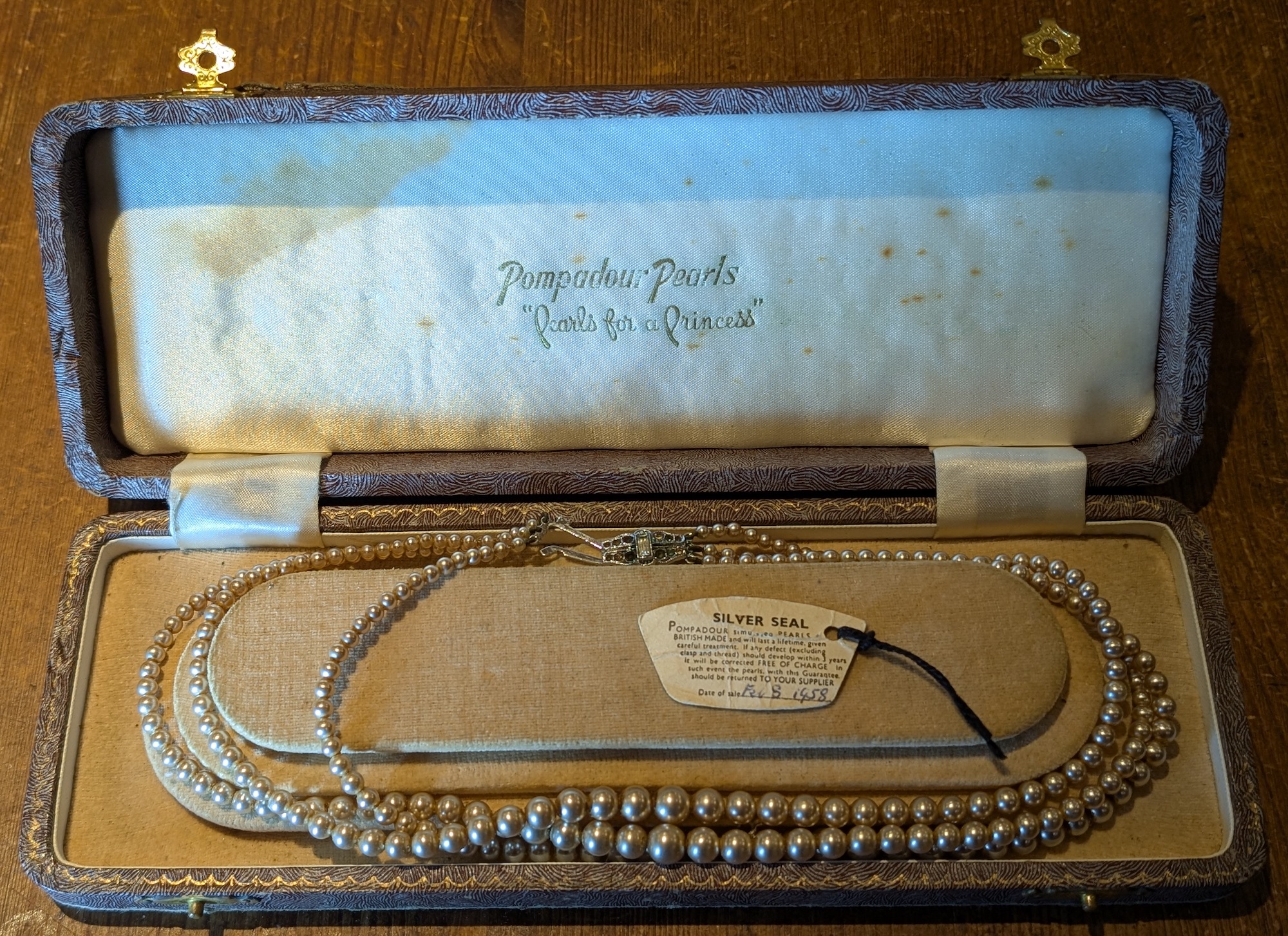 necklace in box