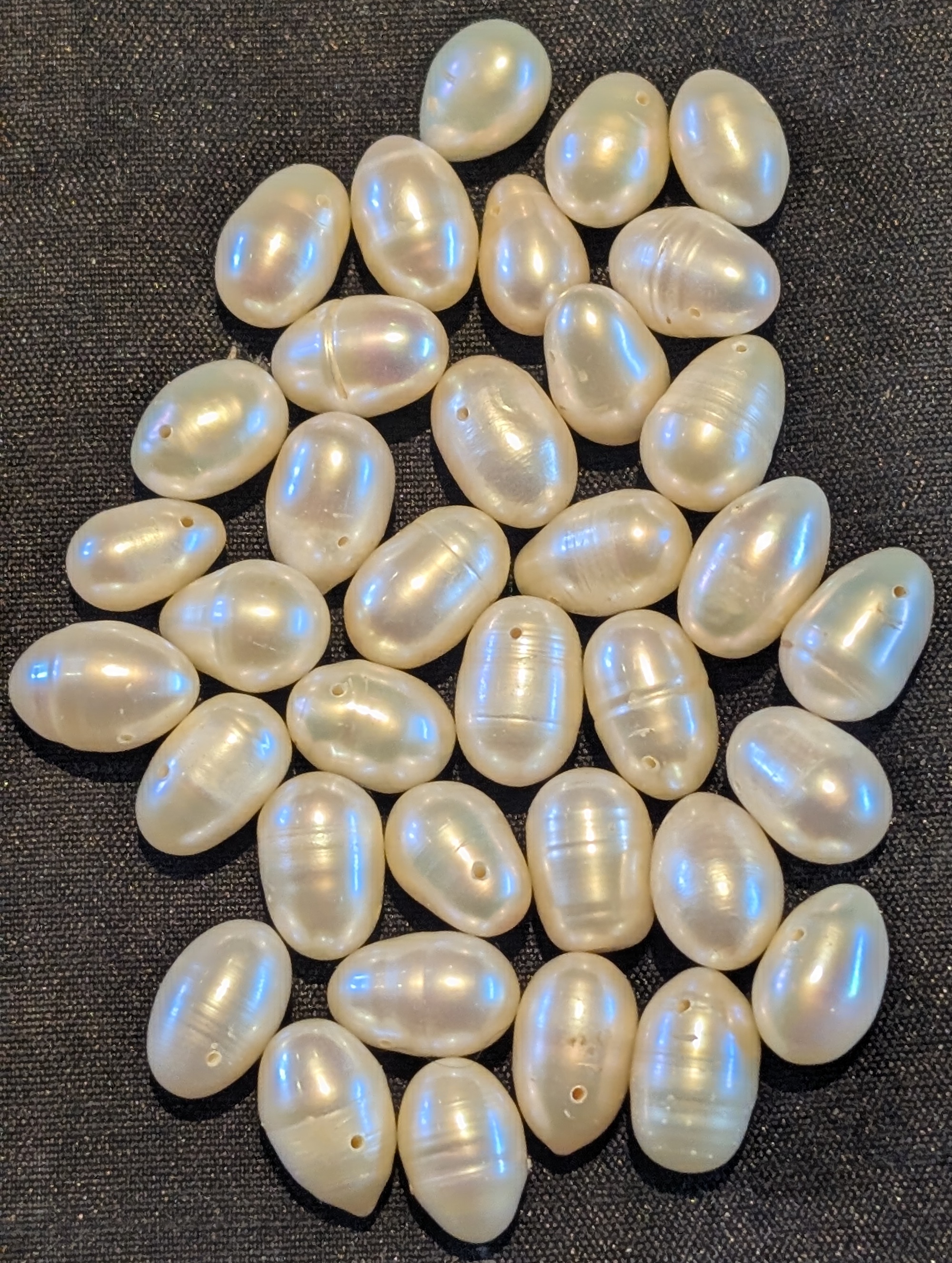36 freshwater pearls for a new necklace